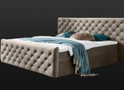 Chesterfield Velvet Beds Double bed 160x200 Design Beds Hotel Furnishings
