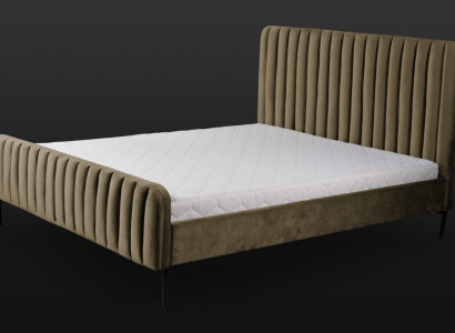 Green Double Bedroom Wooden Furniture Design Elegant Fabric Classic Furniture