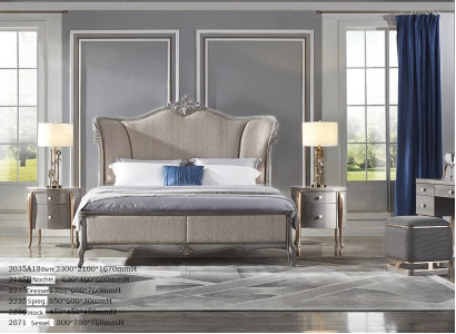 Exquisite large sleeping set consisting of 6 pieces in a modern style