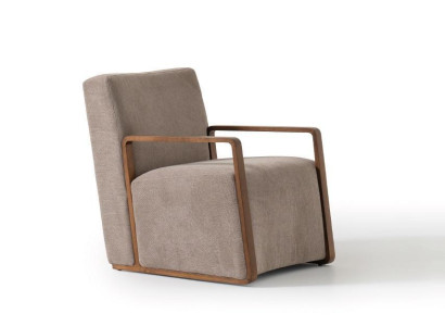 Armchair 1 Seater Sofa Textile Fabric Couches Upholstery Design Furniture new Gray