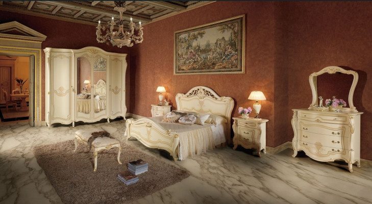 Bedroom Design Luxury Set Beds Sets Bed Bedside table Wardrobe 7 pcs.