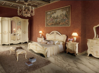 Bedroom Design Luxury Set Beds Sets Bed Bedside table Wardrobe 7 pcs.