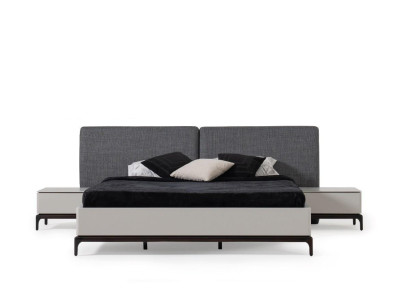Modern Luxury Bedroom Set Bed + 2x Bedside table Hotel Furniture Beds Loft