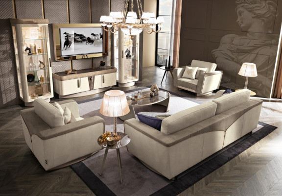 Wall unit set 4 pieces. Living room TV cabinet Display case Shelf Modern Suite Group Wood tv