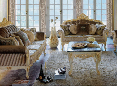 Sofa Couch Velvet Upholstery Seat 3+2 Seater Suite Design Wood Sofas Italian
