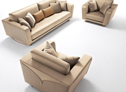 Sofa set 311 Seater Set Design Sofa Upholstery Couches Leather Italian Furniture