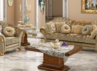 Design Upholstery Sofas Textile Relax Modern Suite Beige Seating Set 3+1 Seater