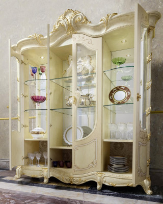 Showcases Living room Cabinets Sideboard Wood new Luxury Display case Wardrobe Classic