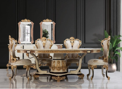 Classic r Luxury Table Wood Tables Baroque Rococo Antique Style Dining Living Room new