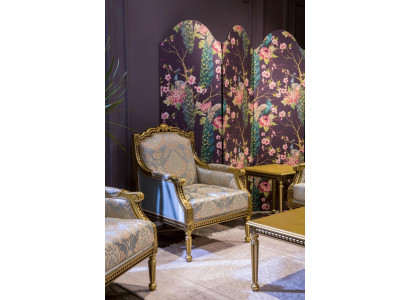 Armchair Single Seater Luxury 1 Seater Upholstery Seat Designer Textile Seat Fabric Art déco