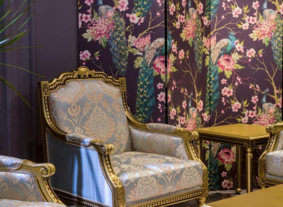 Armchair Single Seater Luxury 1 Seater Upholstery Seat Designer Textile Seat Fabric Art déco