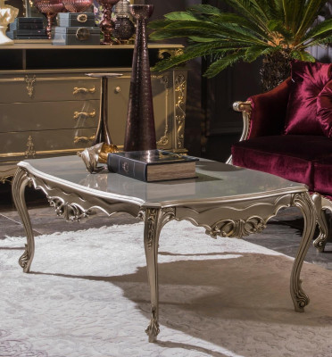 Silver Coffee table Coffee table Design Table Living room Tables