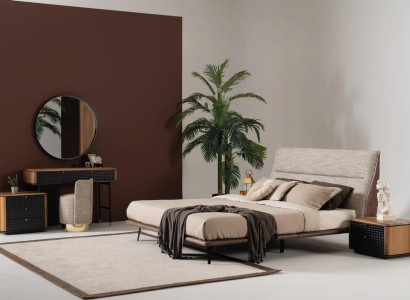 Complete's Bedroom Set Bed Dressing table Mirror Stool 6pcs.
