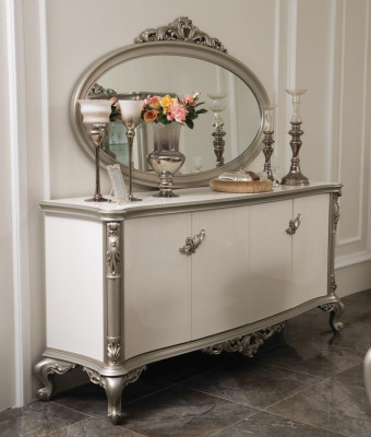 Luxury Chest of drawers Mirror Group Wood Console Sideboard Drawers Consoles