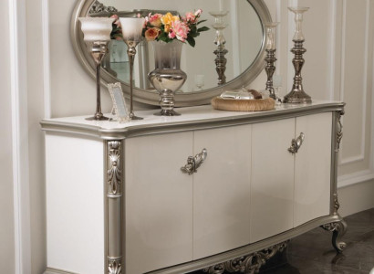 Luxury Chest of drawers Mirror Group Wood Console Sideboard Drawers Consoles