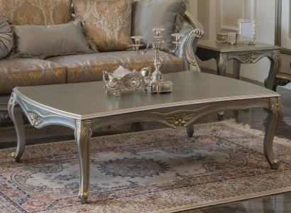 Luxury Coffee table Classic Coffee tables Gold Silver Table Wood