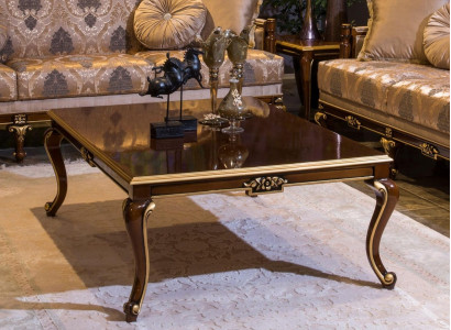 Luxury Coffee table Brown Coffee tables Living room Wood Table Furniture