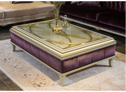 Wood Coffee table Coffee table Side table Design Table Luxury glass table