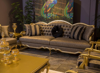 Three Seater Luxury Sofa 3 Seater Sofas Seat Fabric Design Furniture Style Textile