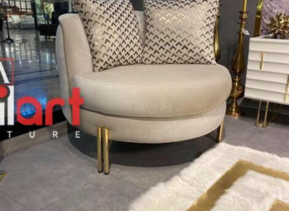 Armchair Seat Seater Design Living room Upholstery Wood Upholstery Modern Luxury Beige
