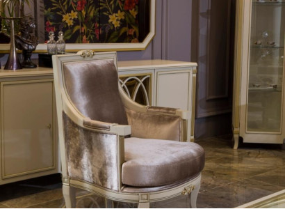 Armchair Art Deco Relax Fabric Lounge Textile Seater Luxury Seat Polyester