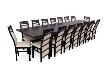 Classic Designer Dining room Furniture Suite Armchair Table Group 17-piece set