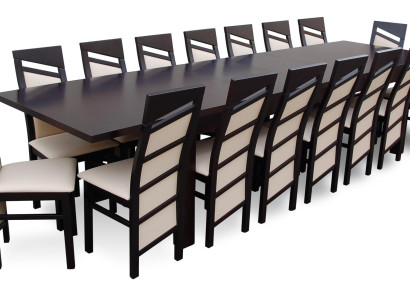 Design Dining room Suite Chair Set Table + 12 Chairs Dining Sets Tables Wood
