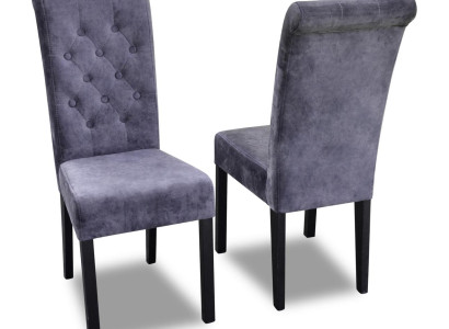 Blue e Chesterfield x8 chair set Designer armchairs Modern seating furniture