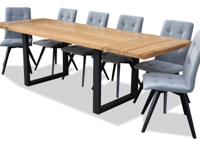 Dining table 6x Chairs Classic Suite Dining room 7-piece set Rectangular Table Chair