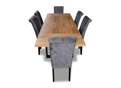 Modern Dining table Table Wood Dining room Suite 6x Chair Set Chairs 7 pcs Set new