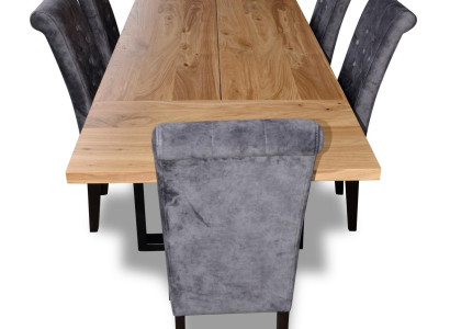 Modern Dining table Table Wood Dining room Suite 6x Chair Set Chairs 7 pcs Set new