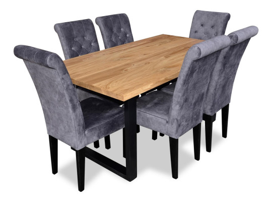 Modern Dining table Table Wood Dining room Suite 6x Chair Set Chairs 7 pcs Set new