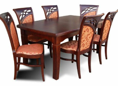 Dining table + 6 Chairs Dining room Set Dining set Groups table Table Tables new