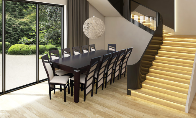 Complete Set Dining table Chair 12x Chairs Dining room Ess Group Wood Tables 13pcs