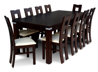 Tables Dining set Table 10 Chairs Dining room Suite Chair Set Wood