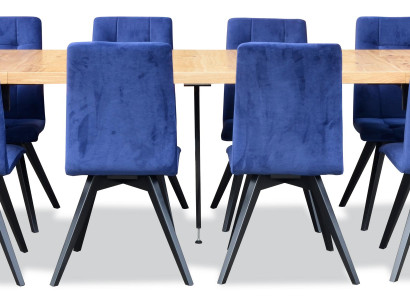 Armchairs Dining table Table Wood Dining room Suite 6x Chair Set Chairs 7 pcs. set