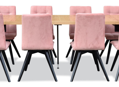 Modern Dining room Furniture Dining table + 6 Chairs Complete Suite 7pcs. Set Group