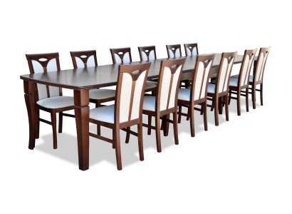 Complete Set Dining table 12 Chairs Dining room Set Ess Group Wood Table Tables 13pcs