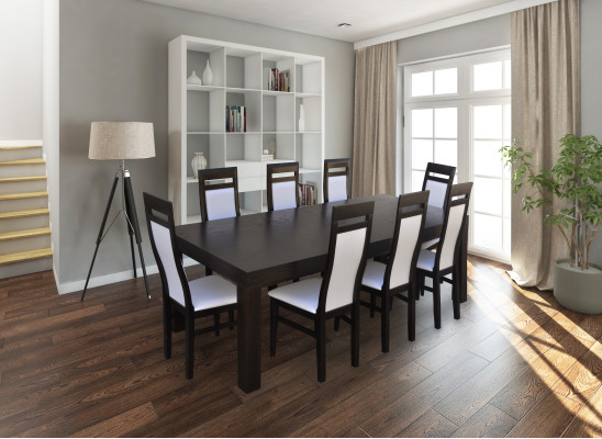 XXL Conference table with 8 chairs Wooden table Upholstery Suite meeting tables