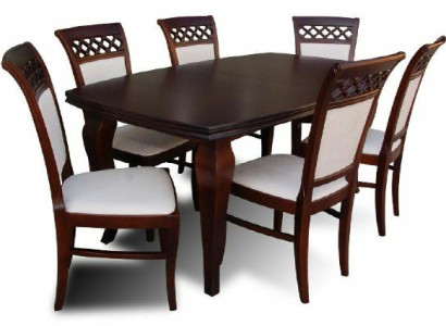 Modern Design Dining room Set Suite Chair Table Armchair Group 7pcs. Furniture