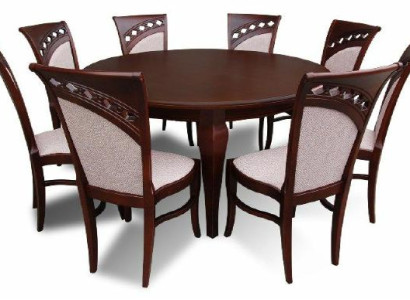 Round meeting table 8 chairs round table wooden table round
