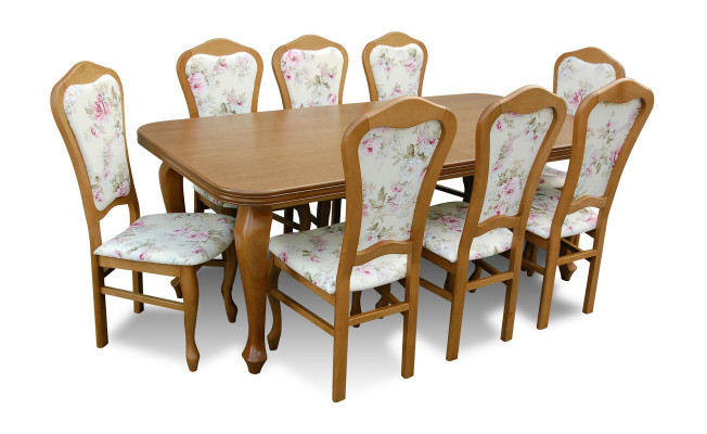 Classic Designer Dining room Suite Wood Table + 8 Chairs Chair Suite