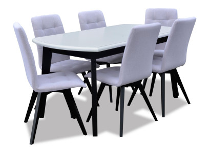 Complete Set Dining table + 6 Chairs Dining room Set Ess Group Wood Table Tables new