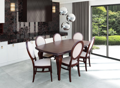 Complete Set Dining table 6 Chairs Dining room Set Ess Group Wood Table Tables 7pcs