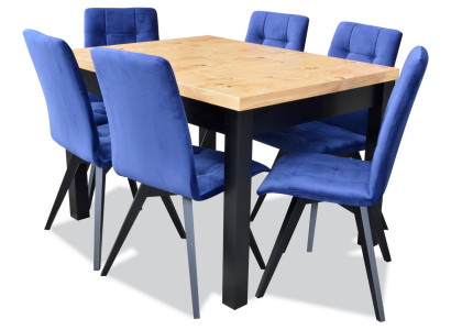 Dining table 6x Chairs Dining room Set Dining set Classic r Table 7tlg Set Chair new