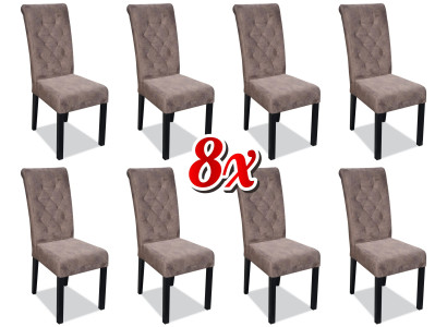 Multicolored Chesterfield x8 Chairs Designer Luxury Armchair Upholstered Chairs Recliners