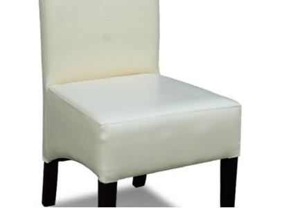 Solid wood White Wood DESIGNER Leather Chair Dining room CHAIR MODERN Decorative