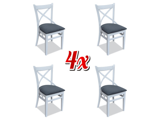 Design Chair Set Group Upholstery Textile 4x Chairs Furniture Luxury Lehn Chairs new