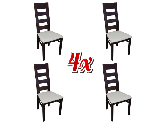 Chairs Gastro Dining room Fabric new Design Set 4x Armchair Chair Wood Textile Upholstery
