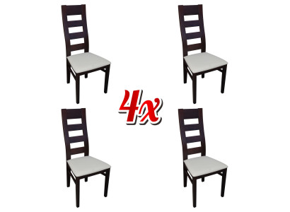 Chairs Gastro Dining room Fabric new Design Set 4x Armchair Chair Wood Textile Upholstery